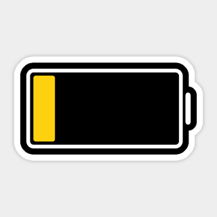 Low Battery Sticker